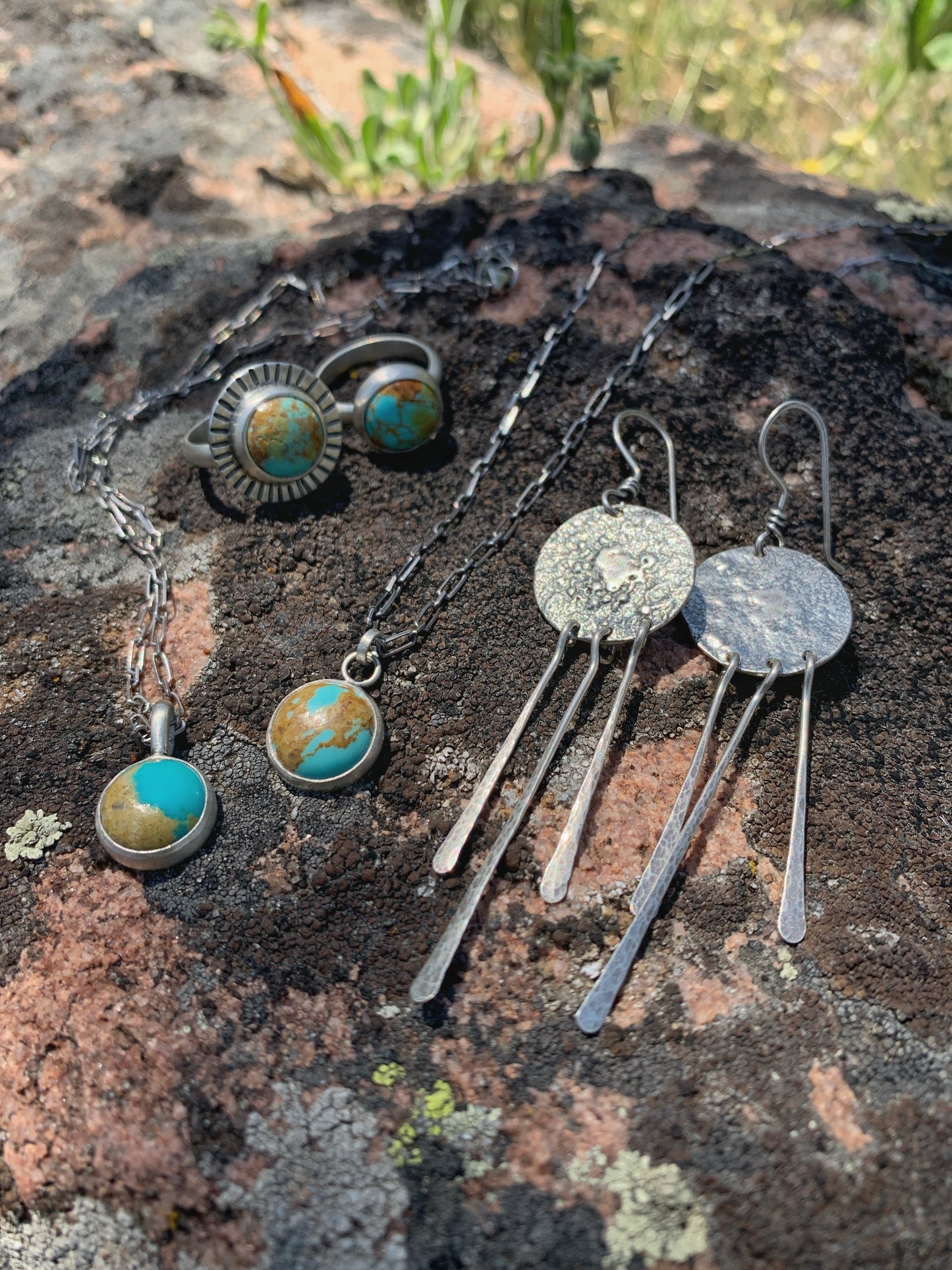 Reticulated Moon Dangles