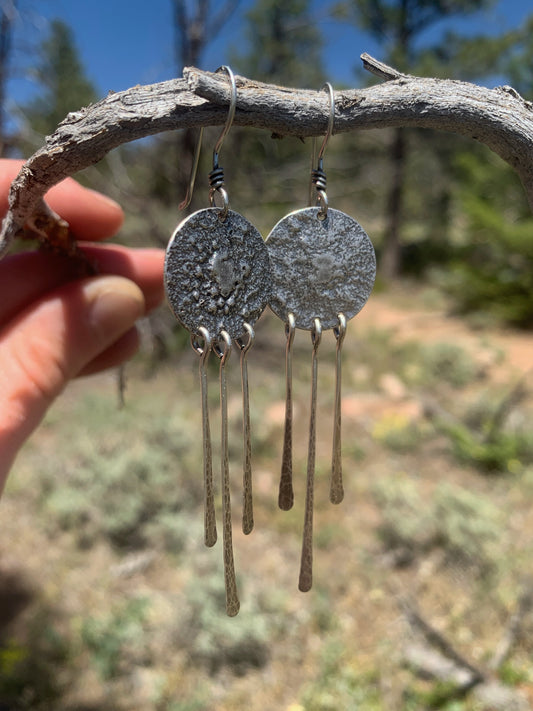 Reticulated Moon Dangles